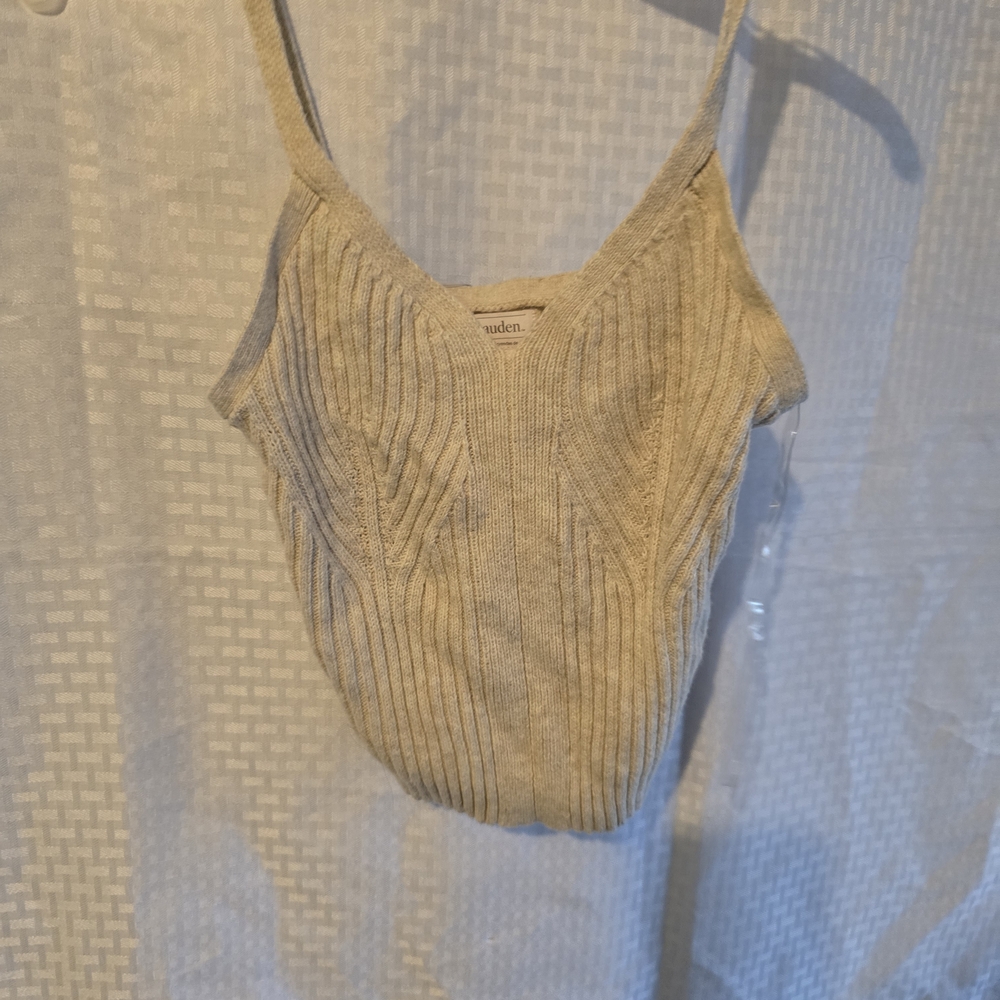 Auden Cream Ribbed Camisole